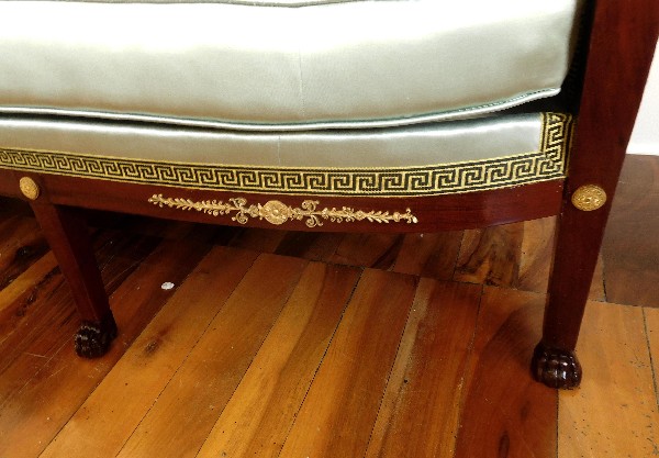 Empire mahogany - ormolu sofa - Egyptian style - France, 18th century