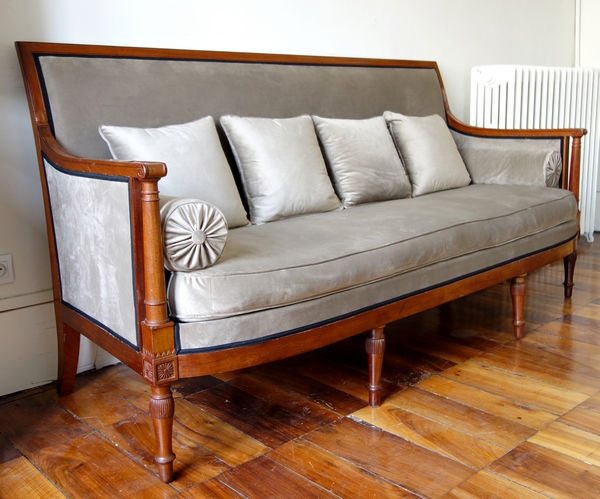 Georges Jacob : French Directoire mahogany sofa, late 18th century - stamped