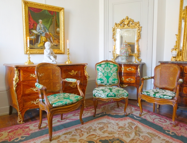 Etienne Meunier : Louis XV period chair - stamped