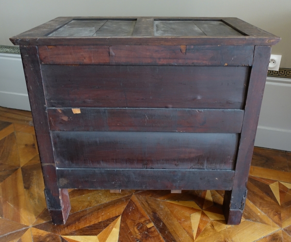 Empire commode / chest of drawers for a child, mahogany and ormolu - 85cm x 53cm x 76.5cm