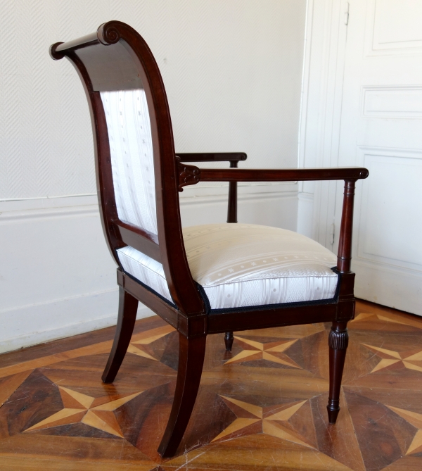 Late 18th century mahogany desk armchair attributed to Georges Jacob