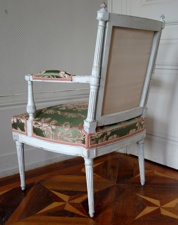 Louis XVI so-called a la Reine armchair, 18th century, attributed to Jacob