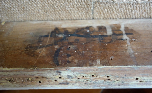 Fauteuil Empire impérial pour Fontainebleau (marque fer & inventaire), attribué Jacob Desmalter