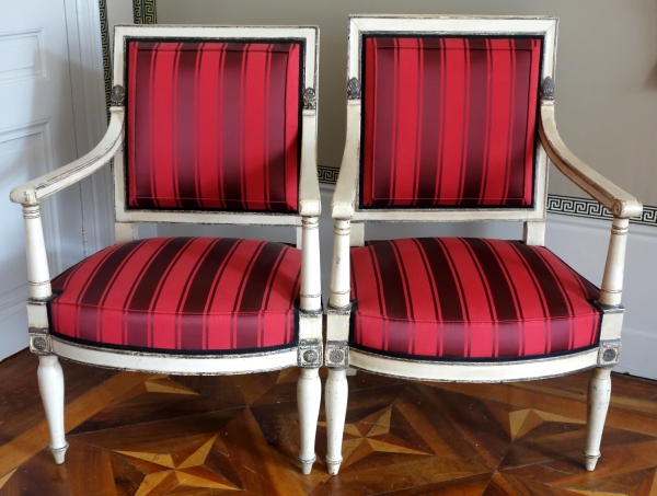 Fauteuil Empire impérial pour Fontainebleau (marque fer & inventaire), attribué Jacob Desmalter