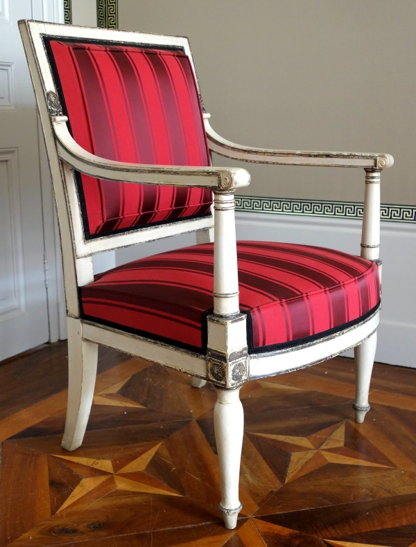 Fauteuil Empire impérial pour Fontainebleau (marque fer & inventaire), attribué Jacob Desmalter