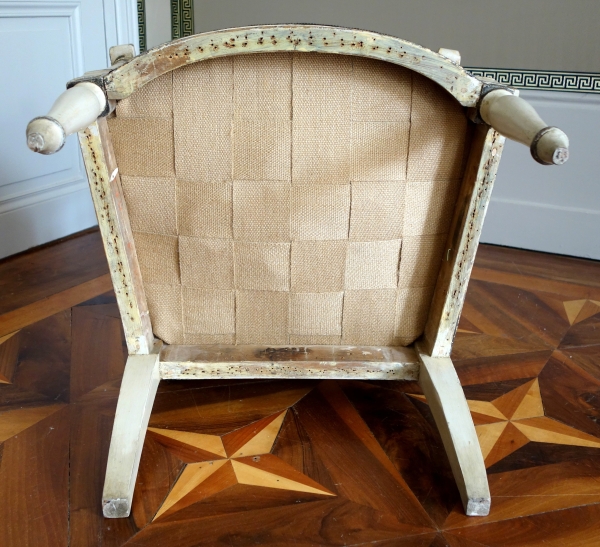 Fauteuil Empire impérial pour Fontainebleau (marque fer & inventaire), attribué Jacob Desmalter
