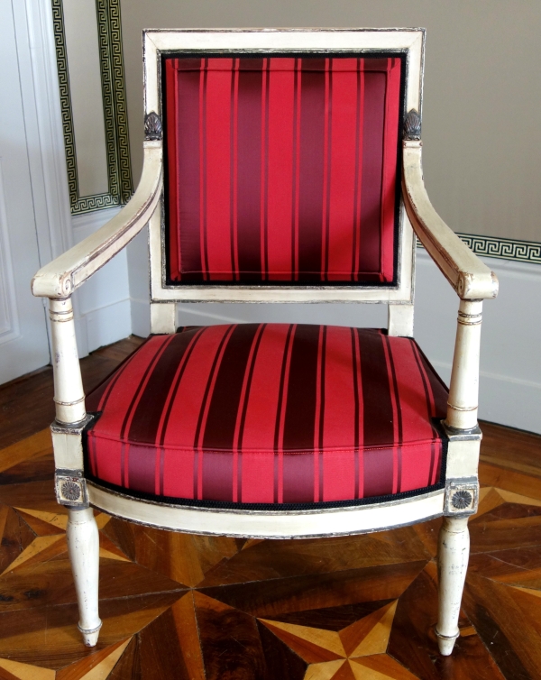 Fauteuil Empire impérial pour les Tuileries (marque fer & inventaire), attribué Jacob Desmalter