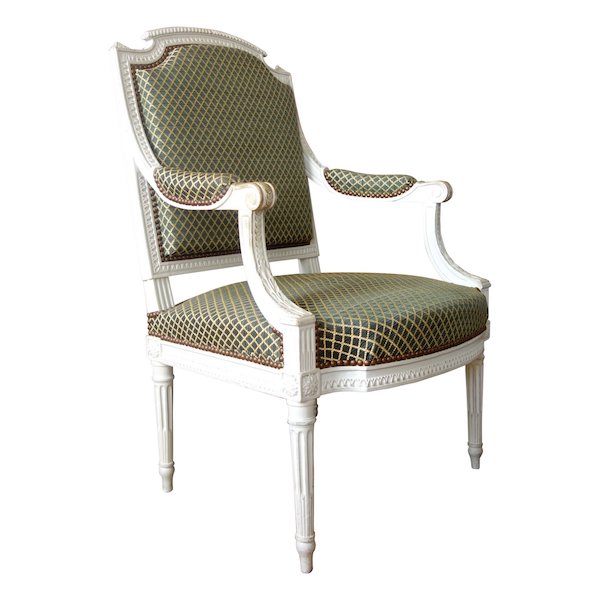 Louis XVI so-called a la Reine armchair, 18th century - attributed to Claude Sené