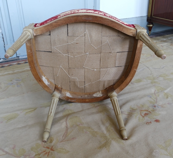 Claude Sene : set of 4 Louis XVI seats, armchairs and chairs - stamped
