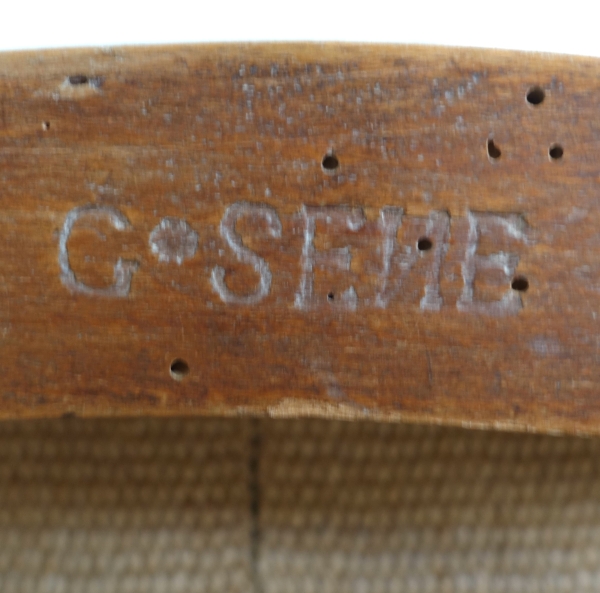 Claude Sene : set of 4 Louis XVI seats, armchairs and chairs - stamped