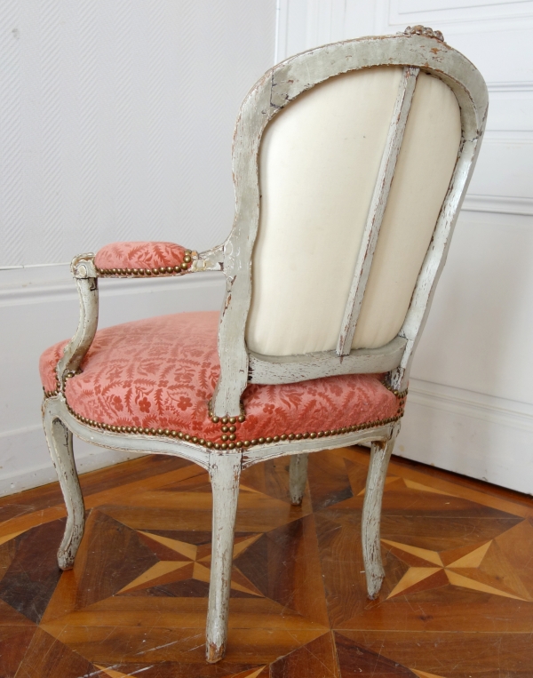 Pair of Louis XV cabriolet armchairs - 18th century