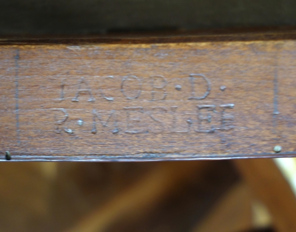 Jacob Desmalter : paire de chaises d'époque Empire en acajou - estampillées