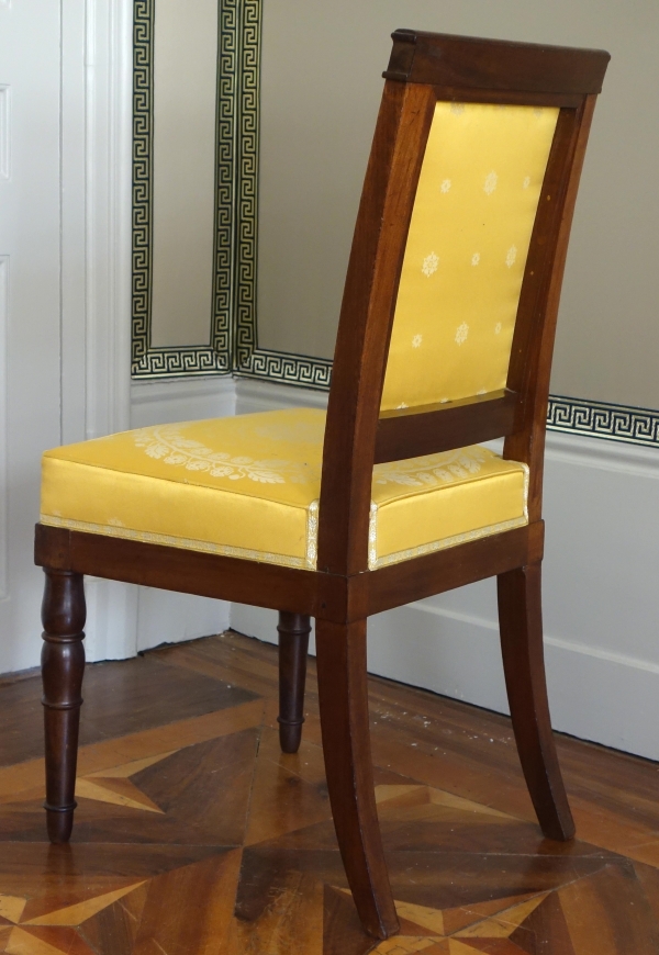 Jacob Desmalter : paire de chaises d'époque Empire en acajou - estampillées
