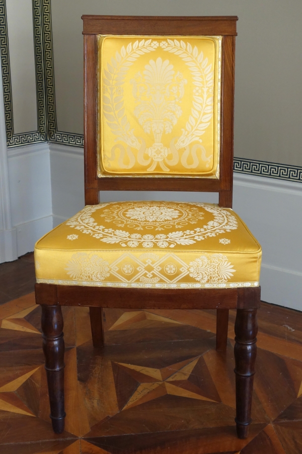 Jacob Desmalter : paire de chaises d'époque Empire en acajou - estampillées