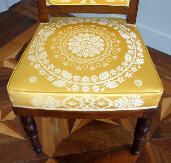 Jacob Desmalter : paire de chaises d'époque Empire en acajou - estampillées