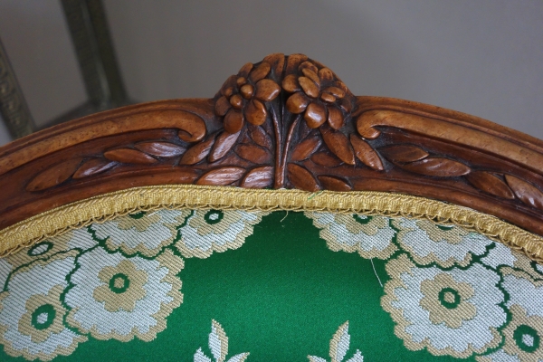 Pierre Nogaret - pair of Louis XV cabriolet armchairs - stamped