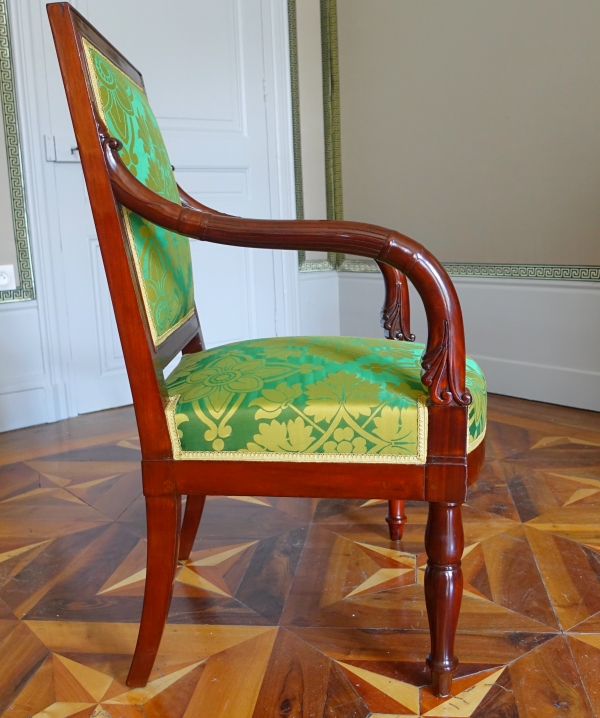 Jacob Desmalter : pair of Empire mahogany armchairs - stamped