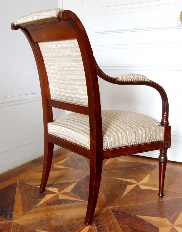 Pair of late 18th century mahogany armchairs attributed to Jacob