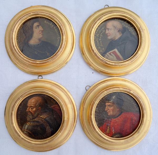 Galerie de 28 miniatures de personnages de l'Histoire de France, XVIIe siècle