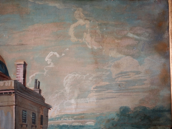 18th century French school, gouache paint : Bagatelle castle
