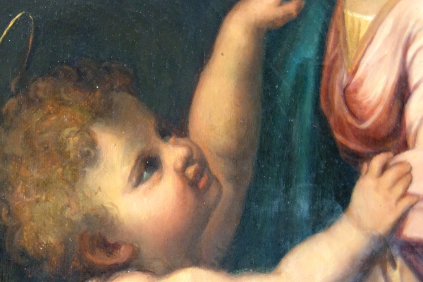 Early 19th century French School : Virgin and Child, large neoclassical painting