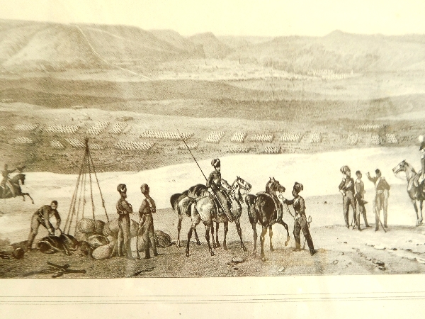 Gravure : Le camp de l'Armée Russe devant Choumla (Choumen) en 1828 - 9e Guerre Russo-Turque
