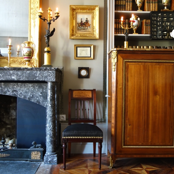 L'Arc de Triomphe de l'Etoile à Paris - projet d'architecture, gravure d'époque Empire