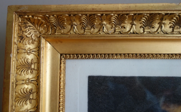 Empire engraving after Jacques Louis David - gold leaf gilt wood frame
