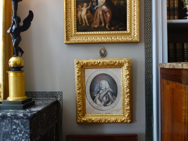 Portrait gravure de Stanislas Leczinsky, Roi de Pologne et Duc de Lorraine - cadre bois doré