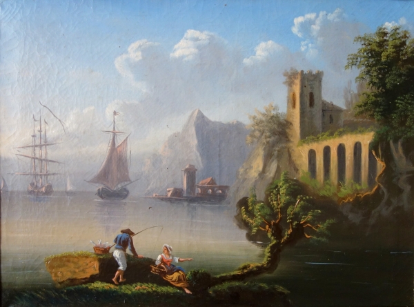 Early 19th century French school - sea landscape after Lacroix de Marseille