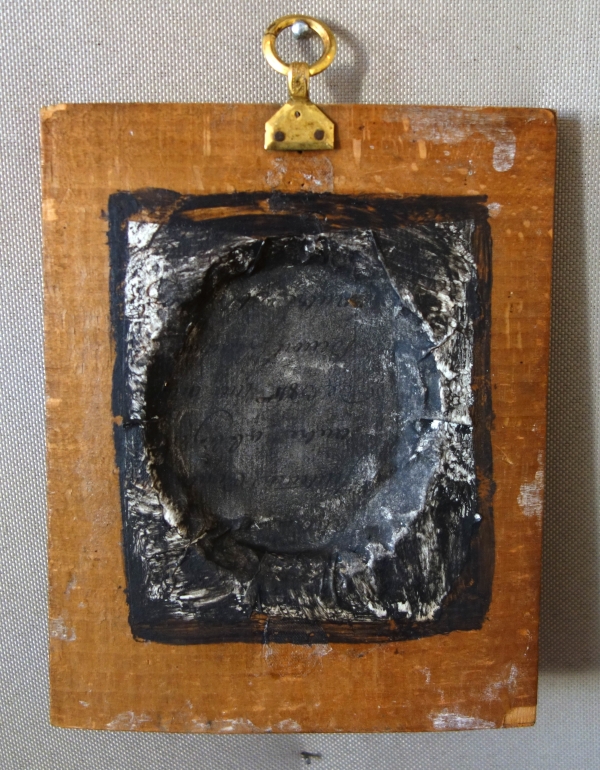 Caducée, miniature - souvenir du Grand Tour, bronze patiné sur fond granit