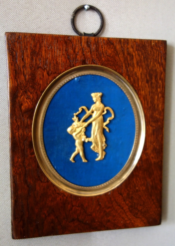 Miniature ormolu mythological scene - Venus and Cupid - 19th century
