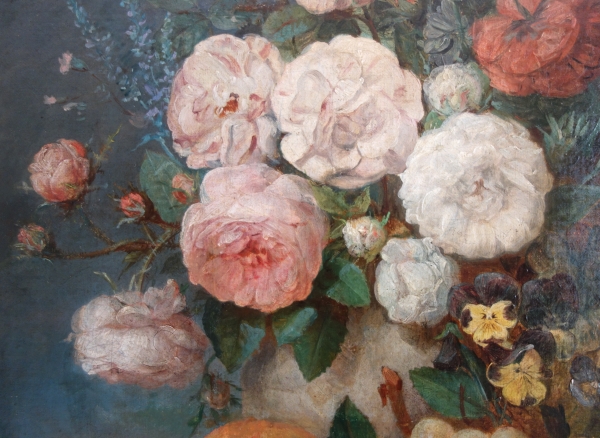 Early 19th century French school, still life : bouquet of flowers, follower of van Spaendonck - 58cm x 70cm