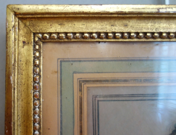 Demarteau d'après Boucher : paire de gravures à la manière du crayon - portraits de femmes XVIIIe