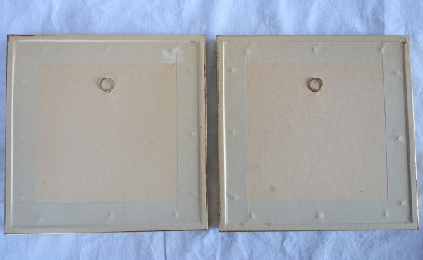 Sevres Manufacture : pair of biscuit miniatures - lesson to Love and lesson from Love after Boizot