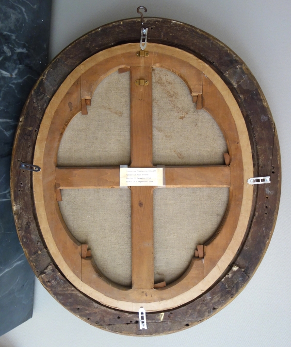 Jean-François Bellier : paire de portraits, sa sœur Philippine et son mari Edme Bochet vers 1800