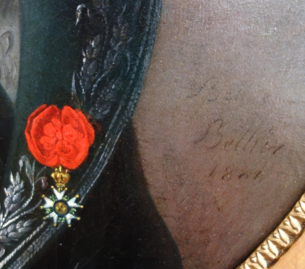 Jean-François Bellier : paire de portraits, sa sœur Philippine et son mari Edme Bochet vers 1800