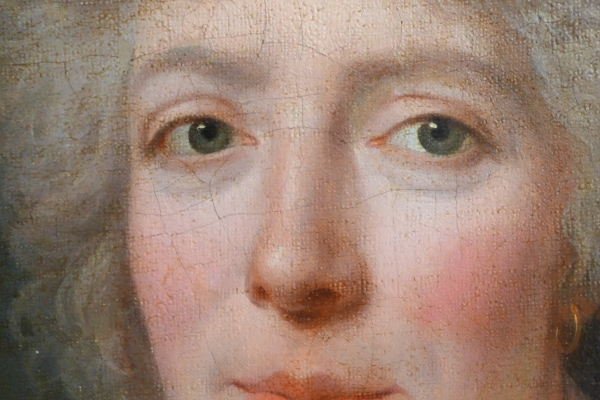 Jean-François Bellier : paire de portraits, sa sœur Philippine et son mari Edme Bochet vers 1800