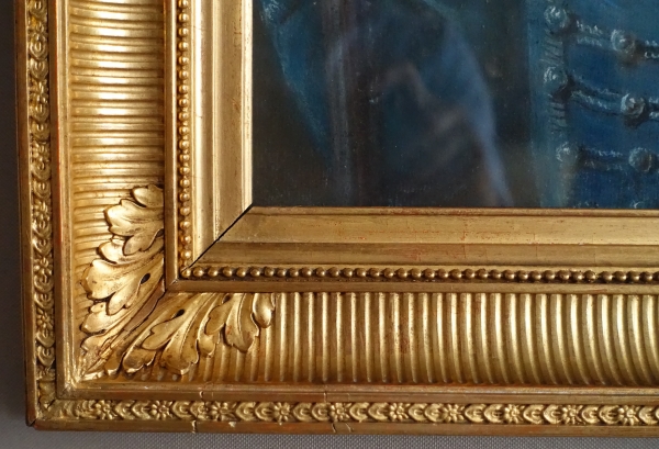Ecole Française du XVIIIe siècle, portrait d'enfant habillé en Hussard, pastel d'époque Louis XVI