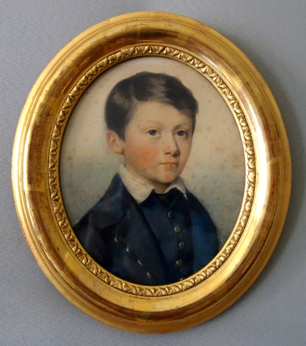 Pastel portrait of a young boy, 19th century - Napoleon III period