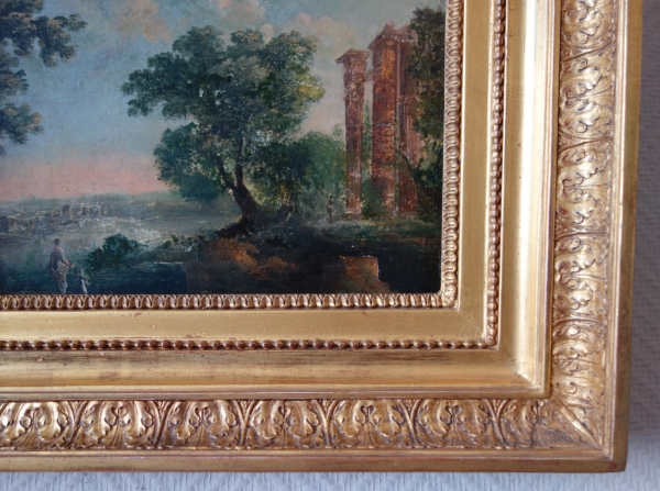 18th century French School, antique ruins landscape in the taste of Patel