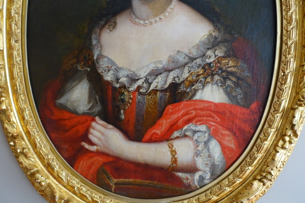 Ecole Française du XVIIe siècle, portrait d'aristocrate d'époque Louis XIV vers 1660 - 98cm x 80cm