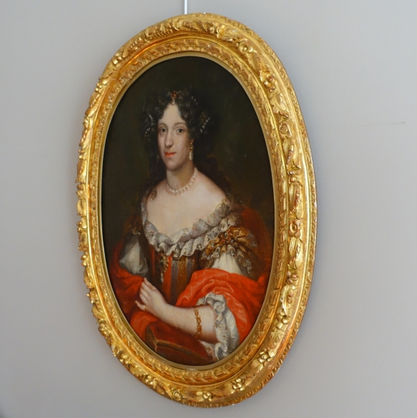 Ecole Française du XVIIe siècle, portrait d'aristocrate d'époque Louis XIV vers 1660 - 98cm x 80cm