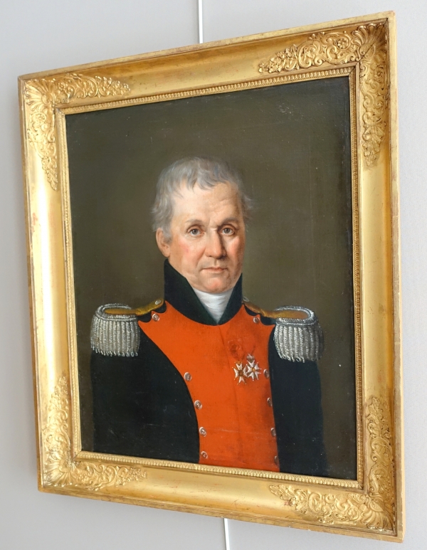 Portrait of Colonel JB Dubessy, Empire oil on canvas attributed to Van Gorp - circa 1815