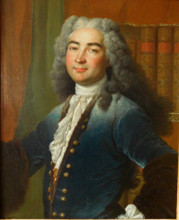 18th century French school, portrait of an aristocrat - 92cm x 106cm