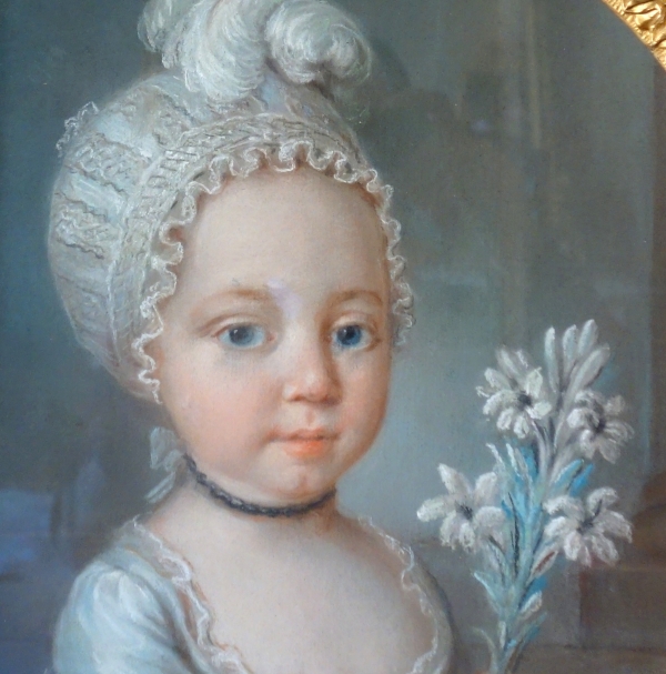 18th century French school, pastel portrait of Marie Thérèse Charlotte de France