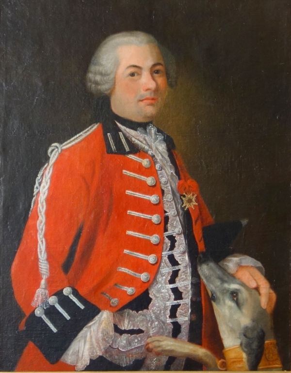 Portrait of the Marquis de La Tour du Pin, French aristocrat, Knight of Saint Louis - circa 1750