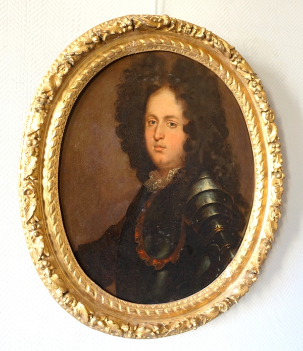 Late 17th century French school, portrait of an officer, Louis XIV period