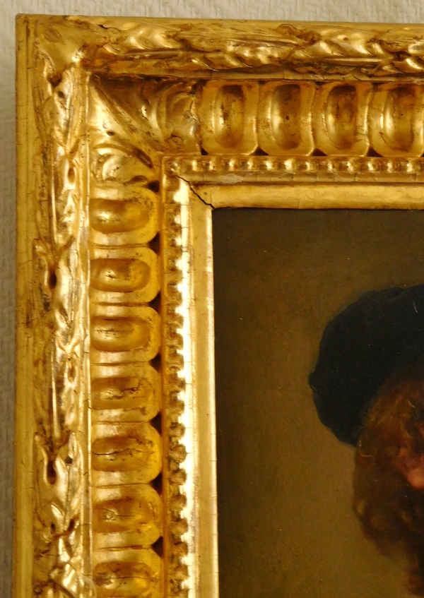 Ecole Italienne du début XIXe siècle portrait de Rembrandt de la galerie des offices à Florence