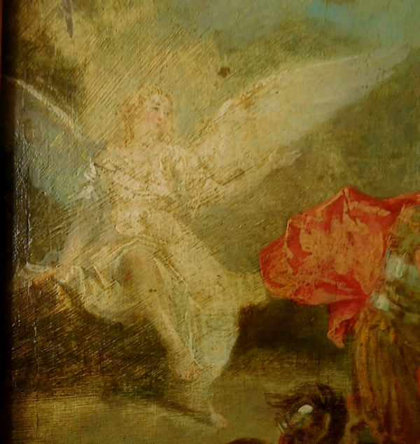 Ecole Française début XVIIIe siècle, la Résurrection du Christ - huile sur panneau